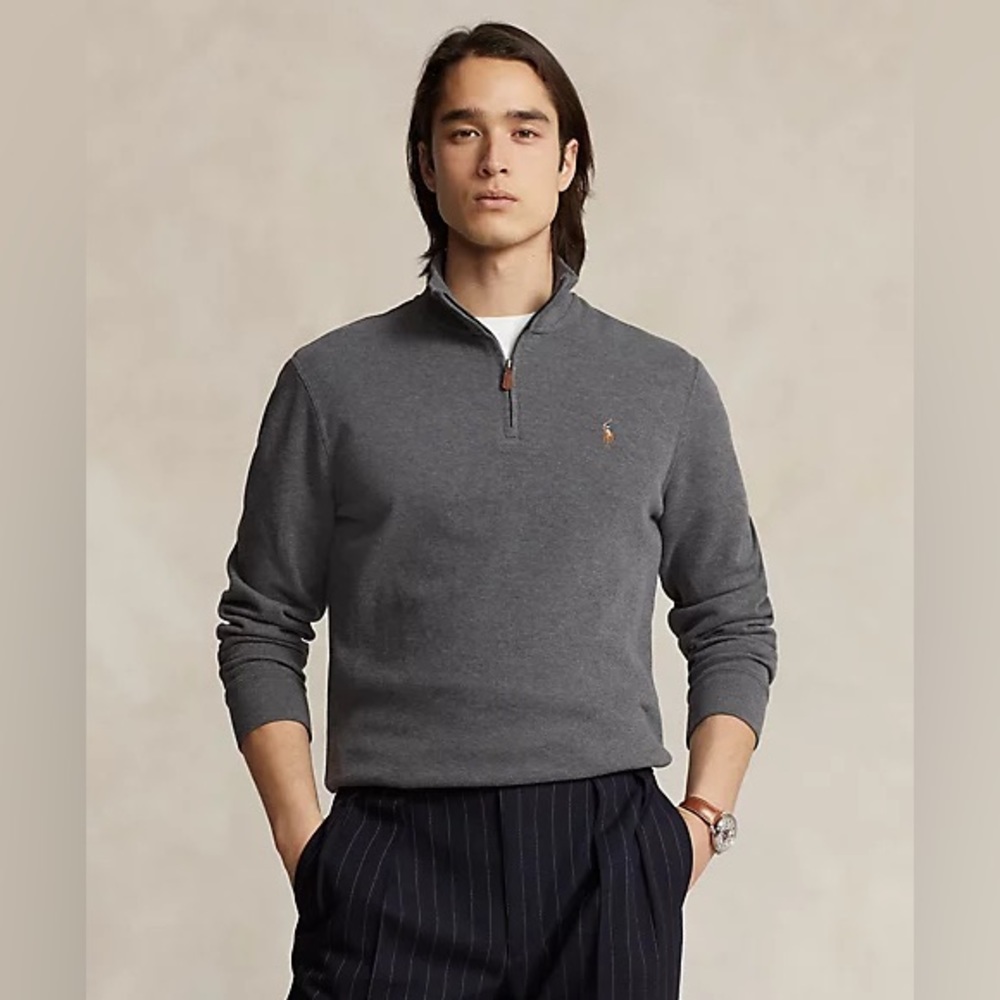 Polo Ralph Lauren Estate-Rib Quarter-Zip Pullover